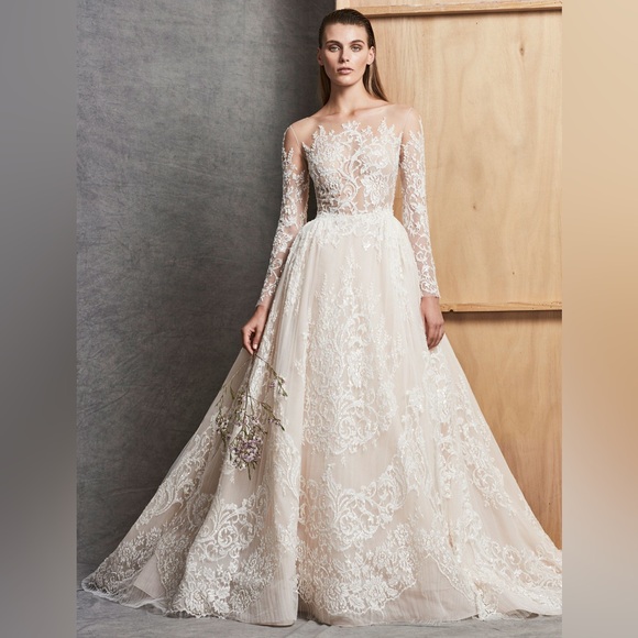Zuhair Murad Dresses & Skirts - Zuhair Murad Christina Neck Bodice Gown S18 Wedding Dress US:8